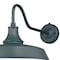 Vaxcel Dorado 1 Light Dusk to Dawn Green White Farmhouse Barn Dome Outdoor Wall Lantern T0484 - alternate 5